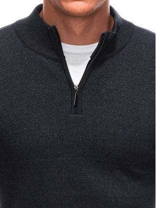 Unikátny granátový sveter so zipsom E222
