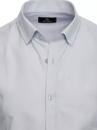 Elegantná košeľa v svetlo šedej farbe