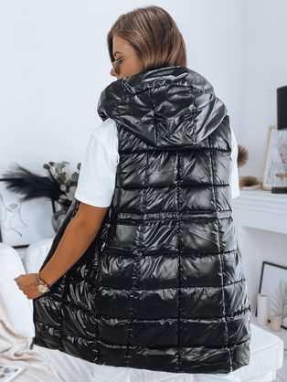 Béžová dámska prešívaná vesta v trendy prevedení Brita