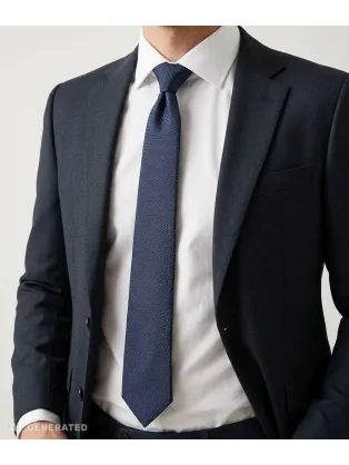 Čierna elegantná kravata Angelo di Monti