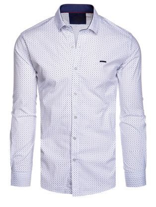 Jedinečná biela košeľa s trendy vzorom