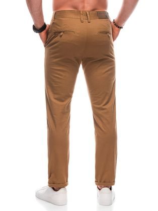 Trendy granátové chinos nohavice s elastickým pásom V3 PACP-0157