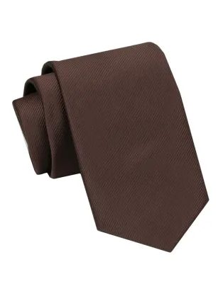 Klasická hnedá pánska kravata