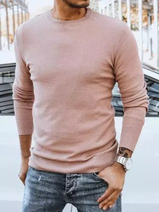 Elegantný sveter v ružovej farbe