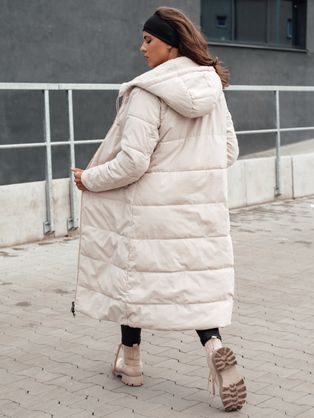 Obojstranná dámska béžová parka Beget