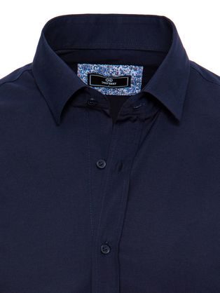 Zaujímavá granátová košeľa s trendy vzorom V3 SHCS-0151