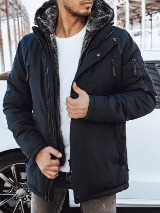 Trendová bunda na zimu v granátovej farbe