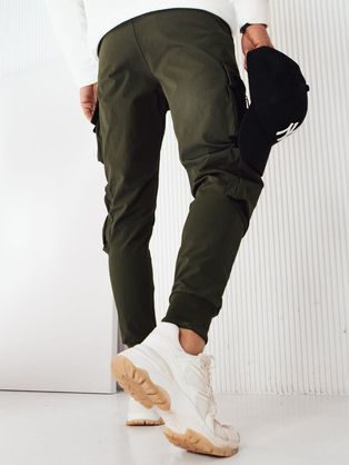 Trendové khaki joggery V1 PAJO-0125