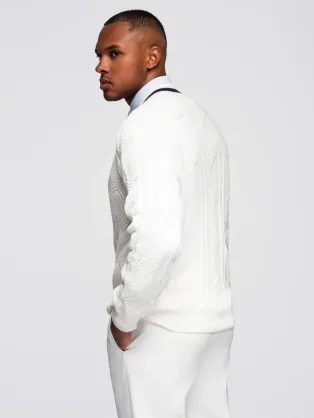 Jedinečná bielo-modrá zimná bunda s potlačou