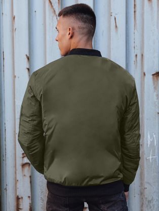 Moderná modrá bomber bunda
