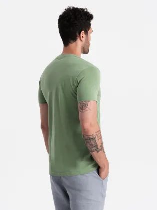 Trendy modré tričko s potlačou a nápisom S2033