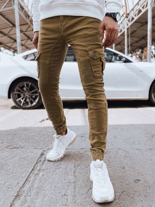 Trendy kapsáčové nohavice v béžovej farbe