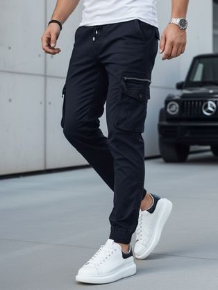 Moderné kapsáčové modré joggery