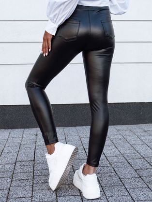 Dámske rozšírené čierne legíny Slimline