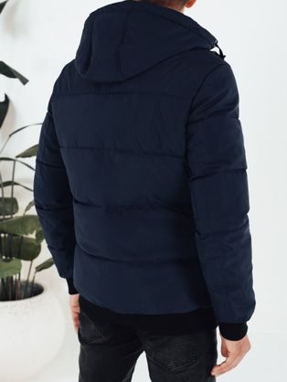 Módna čierna zimná pánska bunda