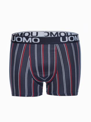 Pruhované boxerky tmavo modré U464