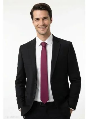 Čierna elegantná kravata Angelo di Monti