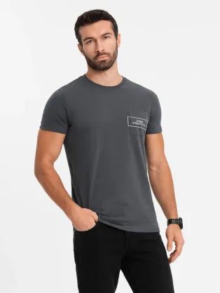 Čierne tričko v štýle streetstyle V1 TSCT-0108