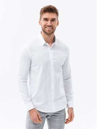 Atraktívna biela košeľa V1 K642