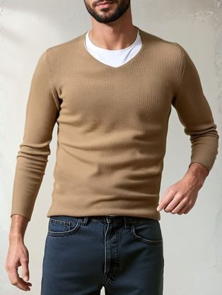 Trendy tmavo modrý polorolák V4 SWTN-0125