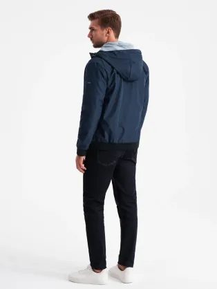 Moderná béžová bomber bunda
