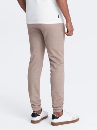 Elegantné čierne chinos nohavice klasického strihu V4 PACP-0191