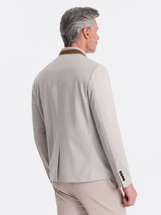 Trendy karamelová elegantná vesta V1 BLZV-0112