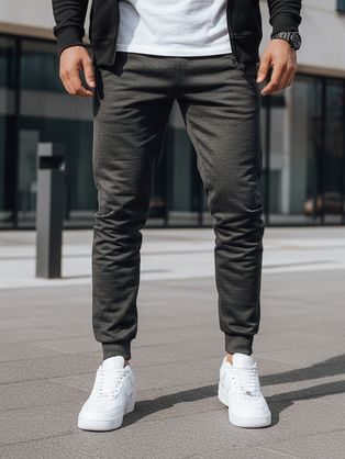 Moderné pánske tepláky v šedej farbe