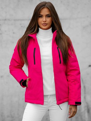 Ružová príjemná dámska zimná bunda  JS/HH012/28Z