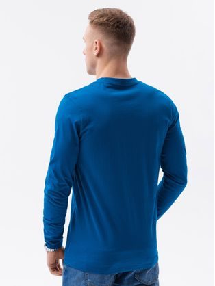 Nadčasové tmavo modré bavlnené tričko V2 LSWL-001