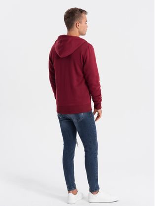 Trendy tmavo modrá mikina na zips V2 OM-SSBZ-0118