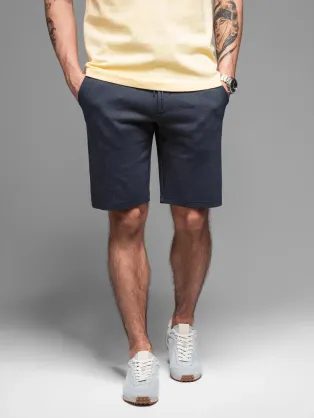 Tmavomodré chinos kraťasy V1 SRCS-0168