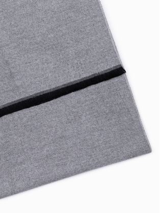 Elegantný pánsky šál v šedej farbe A761