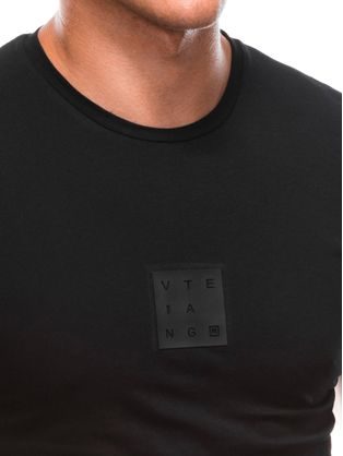 Trendové tričko v čiernej farbe S1730