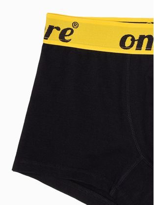 Štýlové čierno-žlté boxerky U283