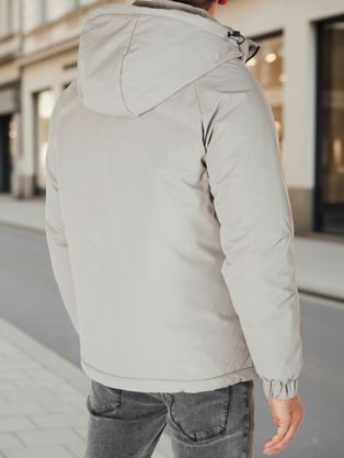 Moderná kožená prešívaná bunda na zimu v čiernej farbe