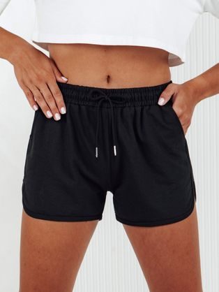 Krásne dámske čierne teplákové kraťasy Go Sport
