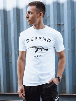 Biele tričko pre pánov DEFEND
