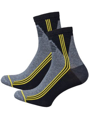 Šedo-žlté pánske ponožky Active