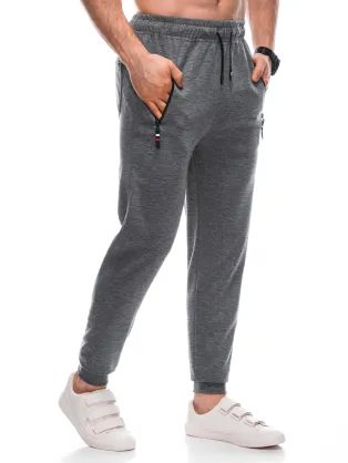 Trendy šedé pánske tepláky P1437