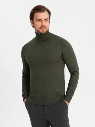 Módny olivový rolák V5 SWTN-0127