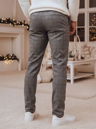 Tmavošedé elegantné pánske nohavice
