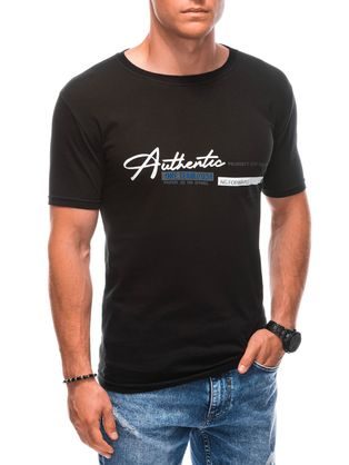 Autentické čierne pánske tričko S1900
