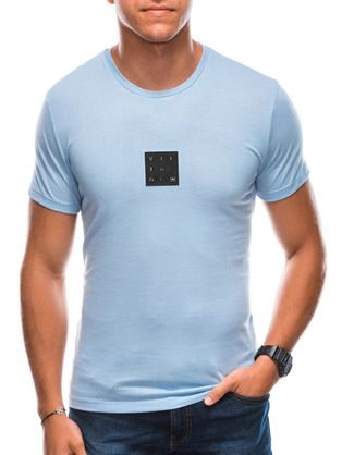 Trendové tričko v svetlomodrej farbe S1730