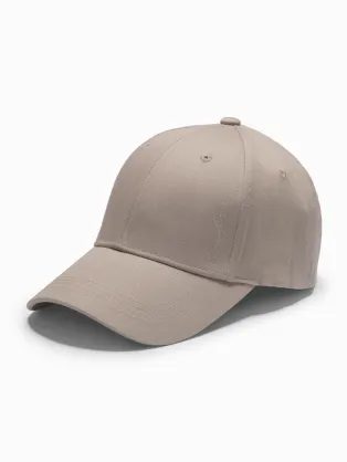 Pánska basic popolavá šiltovka s výšivkou V3 ACCS-0102