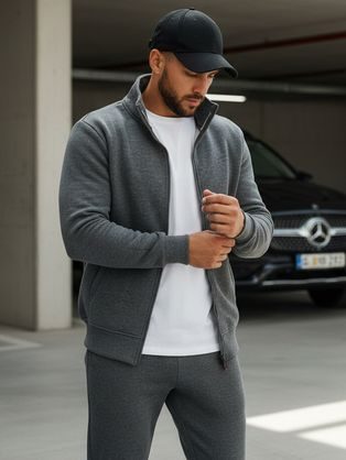Preprosti svetlo siv set trenirke