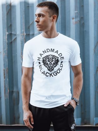 Jedinečné biele tričko s potlačou