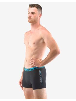 Trendy čierne vzorované pánske boxerky