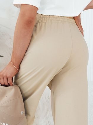 Dámske moderné béžové nohavice Glappo