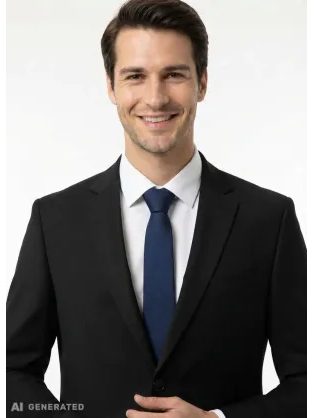 Čierna elegantná kravata Angelo di Monti